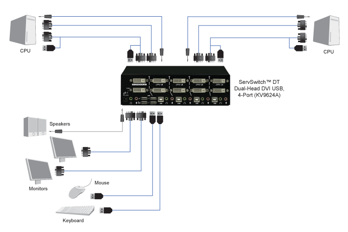 DT DVI + USB MultiVidéo Schéma d’application