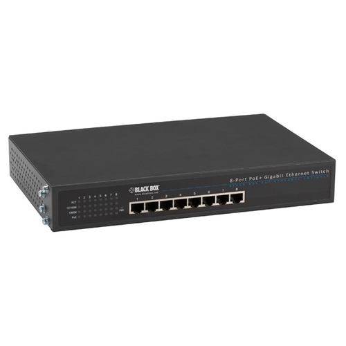 LPB1308A, Switch Ethernet Gigabit PoE+ 802.3at non administré