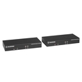 Extender KVM série KVX sur fibre optique - 4K, single head, HDMI, USB 2.0, série, SFP, audio, vidéo locale.